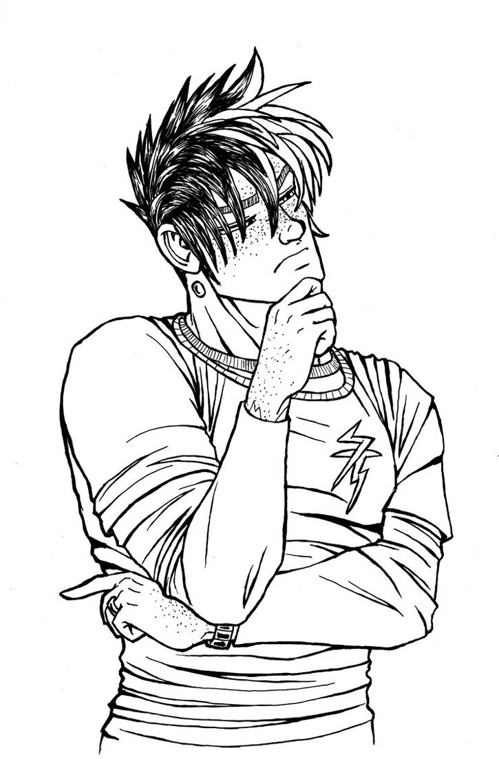 Ink practice illustration