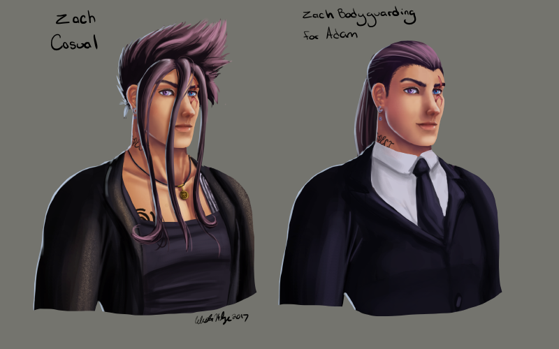 Painting practice — Zach's different looks
